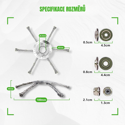Sleva 70 % | Prémiová kroucená ocelová struna na sekačku, seká trávu až u kořene