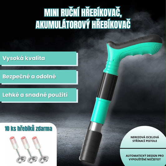 [10 ks hřebíků zdarma] Hřebíkovačka Na Beton, Mini Přenosná.