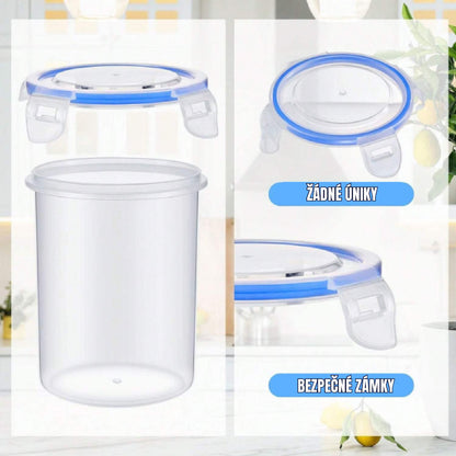 Hermetická úložná nádoba na kuchyň, plastový kontejner na uchovávání potravin (1000 ml)