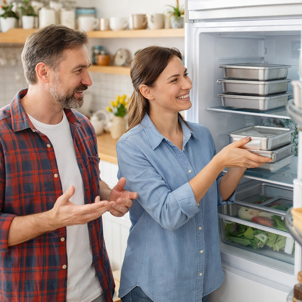 🇨🇿 (Kup 6 + 🎁3 ZDARMA) Potravinové dózy z nerezové oceli 304 - 2000ml