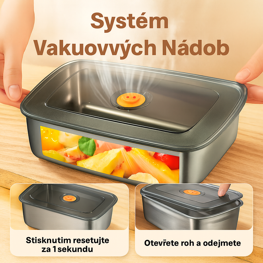 Antibakteriální Nádoba Na Potraviny Z Nerezové Oceli Inox 316 – 1500Ml | Sleva 70%