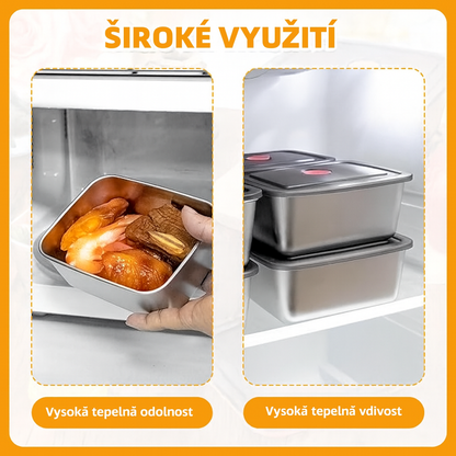 Antibakteriální Nádoba Na Potraviny Z Nerezové Oceli Inox 316 – 1500Ml | Sleva 70%