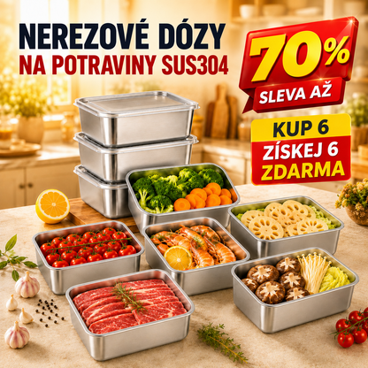 70% SLEVA | Nerezová Nádoba Na Potraviny V Japonském Stylu (13x10x5 cm)