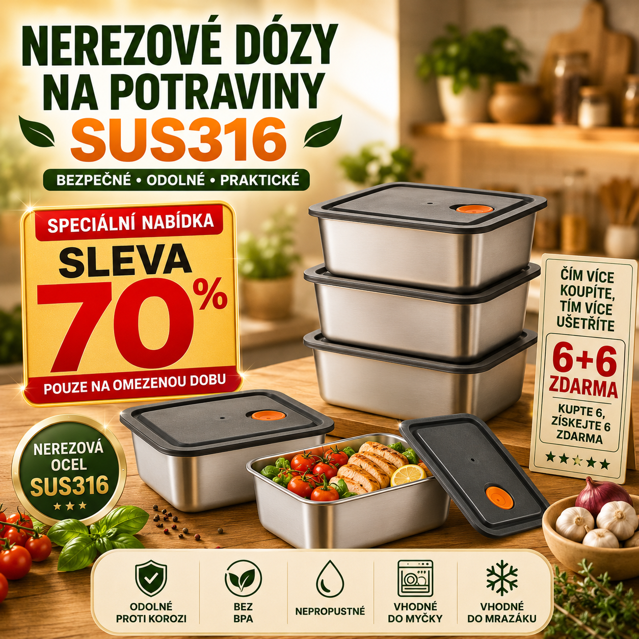 70% SLEVA | Mini Podnos Z Nerezové Oceli Premium V Japonském Stylu (13x10x5cm)