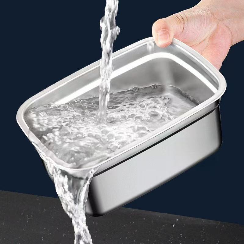 [🎁 Sada 6+3 zdarma] Antibakteriální Vakuová Nádoba Na Potraviny Z Nerezové Oceli, Velká Velikost 1500ml (19 x 14 x 8 cm)