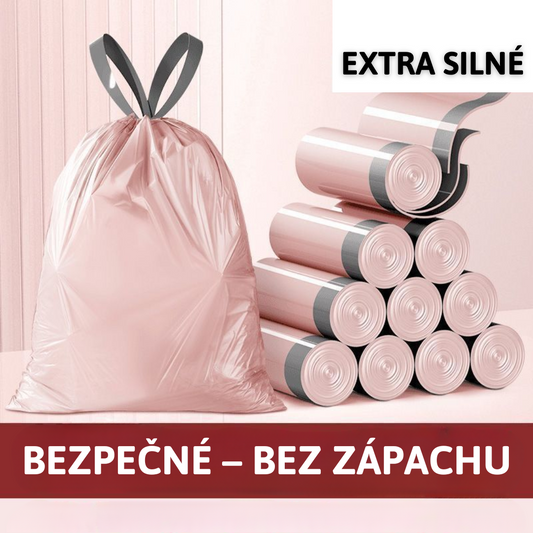 Růžový stahovací odpadkový pytel Iceberry