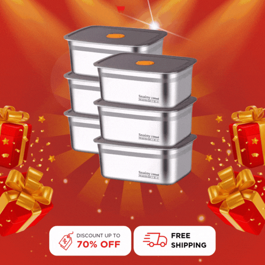 Antibakteriální Vakuová Nádoba Na Potraviny Z Nerezové Oceli, Velká Velikost 1500ml (19 x 14 x 8 cm)