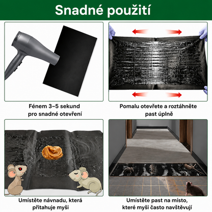 ⚡ Profesionální lepicí pasti – extra velké pro rychlejší odchyt (2 m × 27,5 cm)