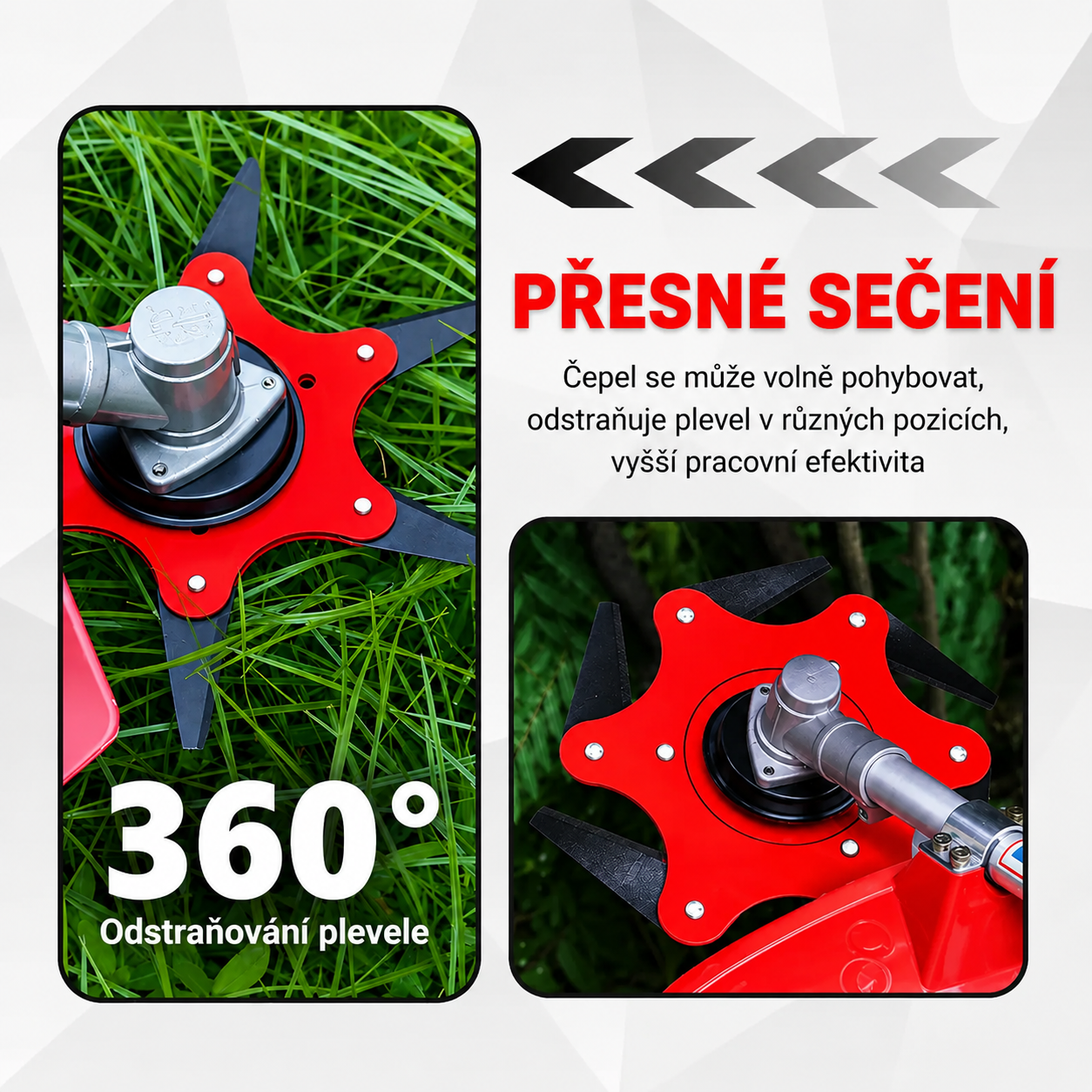 6Blade – Žací hlava se 6 čepelemi z manganové oceli