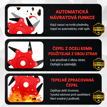 6Blade – Žací hlava se 6 čepelemi z manganové oceli