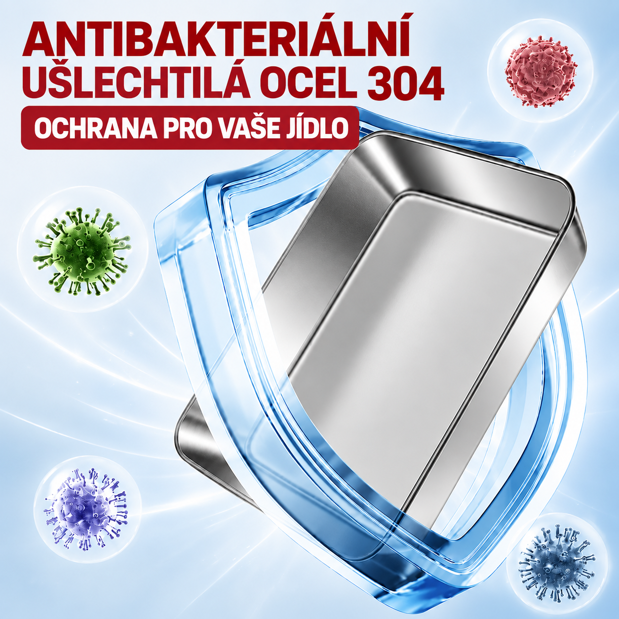 [🎁ZÍSKEJTE 12, ZAPLAŤTE 6] Potravinové Dózy Z Nerezové Oceli 304 (Velká velikost – 2400 ml)