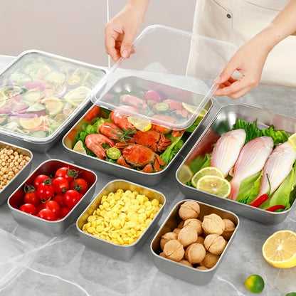 🇨🇿 (Kup 6 + 🎁3 ZDARMA) Potravinové dózy z nerezové oceli 304 - 2000ml