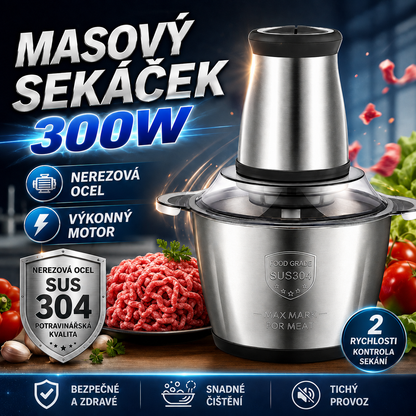 Multifunkční elektrický sekáček na potraviny 2 L