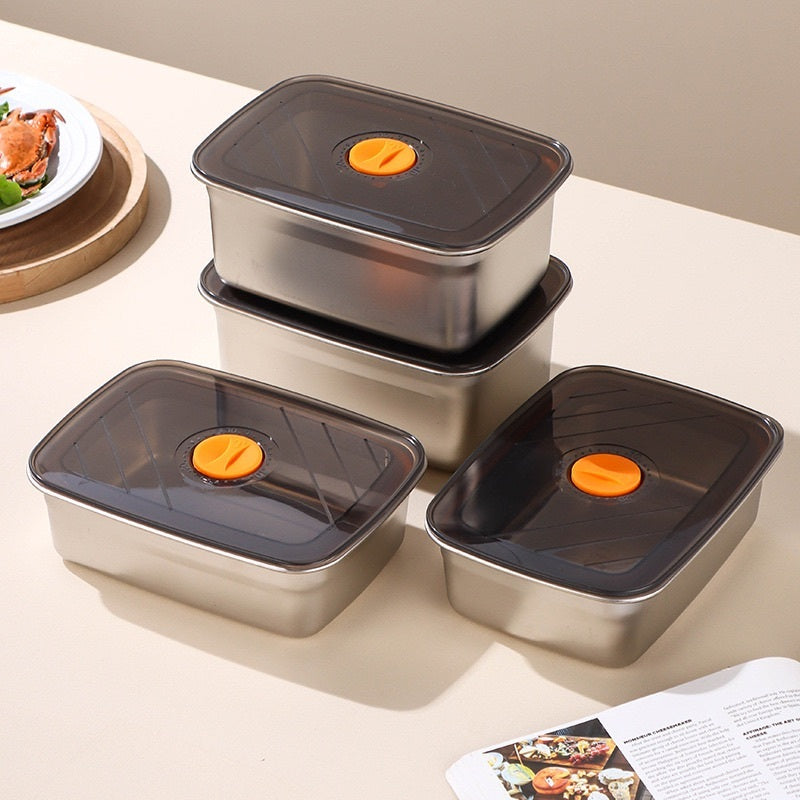 6 + 🎁3 ZDARMA | Potravinové dózy z nerezové oceli 316