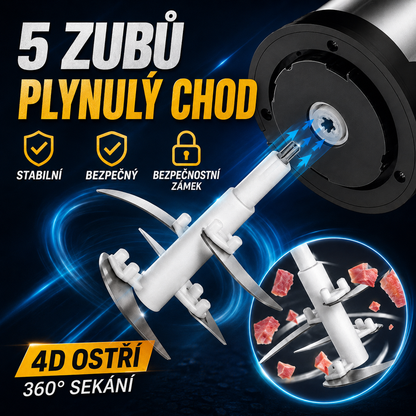 Multifunkční elektrický sekáček na potraviny 2 L