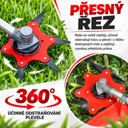[🎁 7 PŘÍSLUŠENSTVÍ ZDARMA] – Žací kotouč se 6 čepelemi z manganové oceli