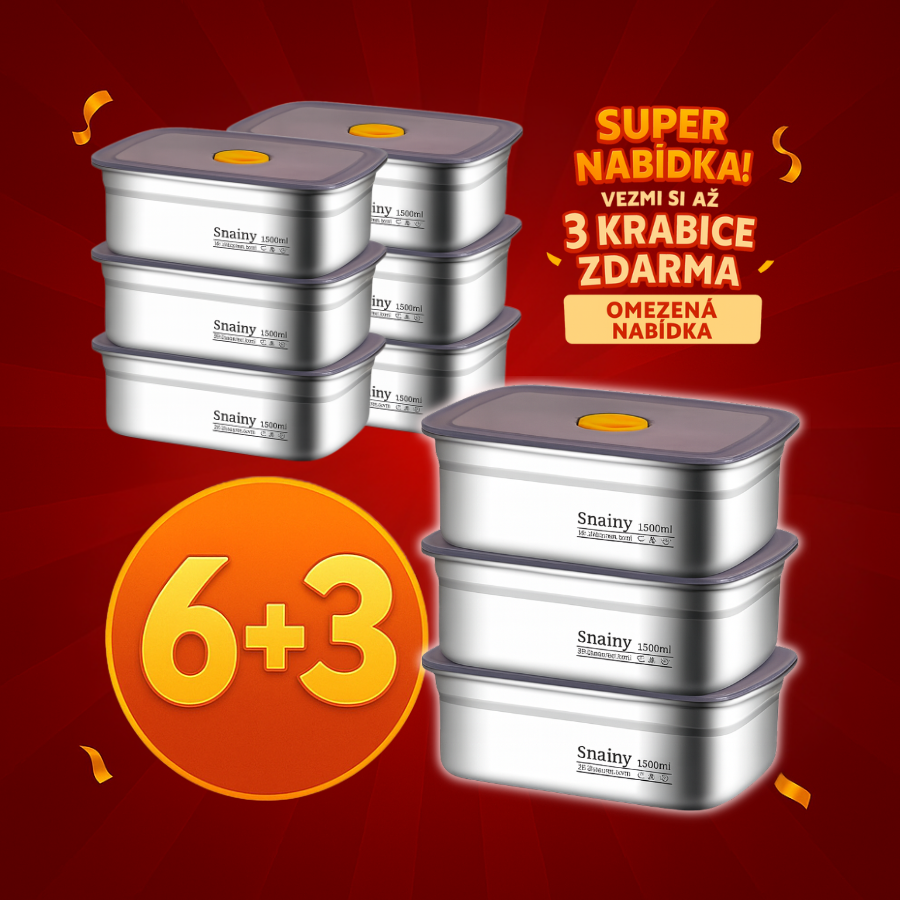 🇨🇿 (6+3 ZDARMA) Velká vakuová nádoba z nerezové oceli 316 německé kvality – 1500 ml
