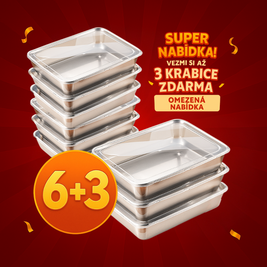 🇨🇿 (Kup 6 + 3 zdarma) Krabice na potraviny z německé nerezové oceli 304