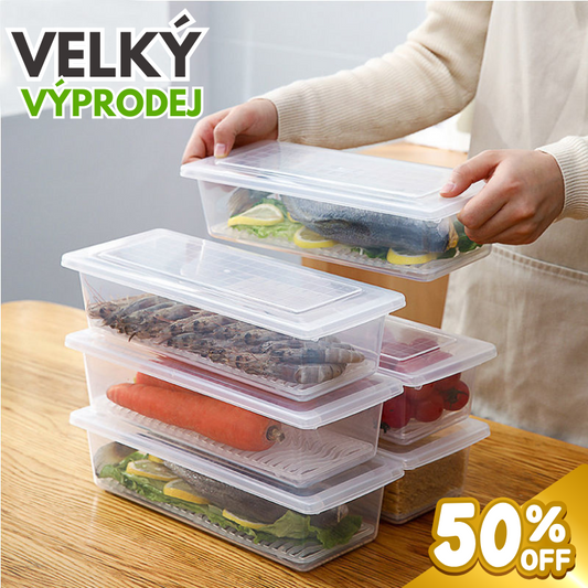 Foody™ Box – Sada 4 krabiček na jídlo, bez BPA, uchová čerstvost, vhodné do lednice i mikrovlnky