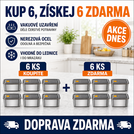 Vysoce Kvalitní Nerezová Nádoba 316S Vakuovým Víkem, Antibakteriální Nerezová Ocel (13 x 10 x 5 cm)
