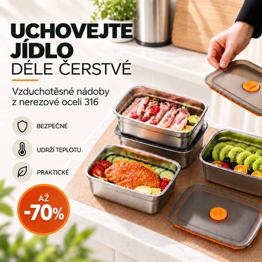 316 nerezová vakuová nádoba na potraviny pro svěžejší a praktičtější uchovávání